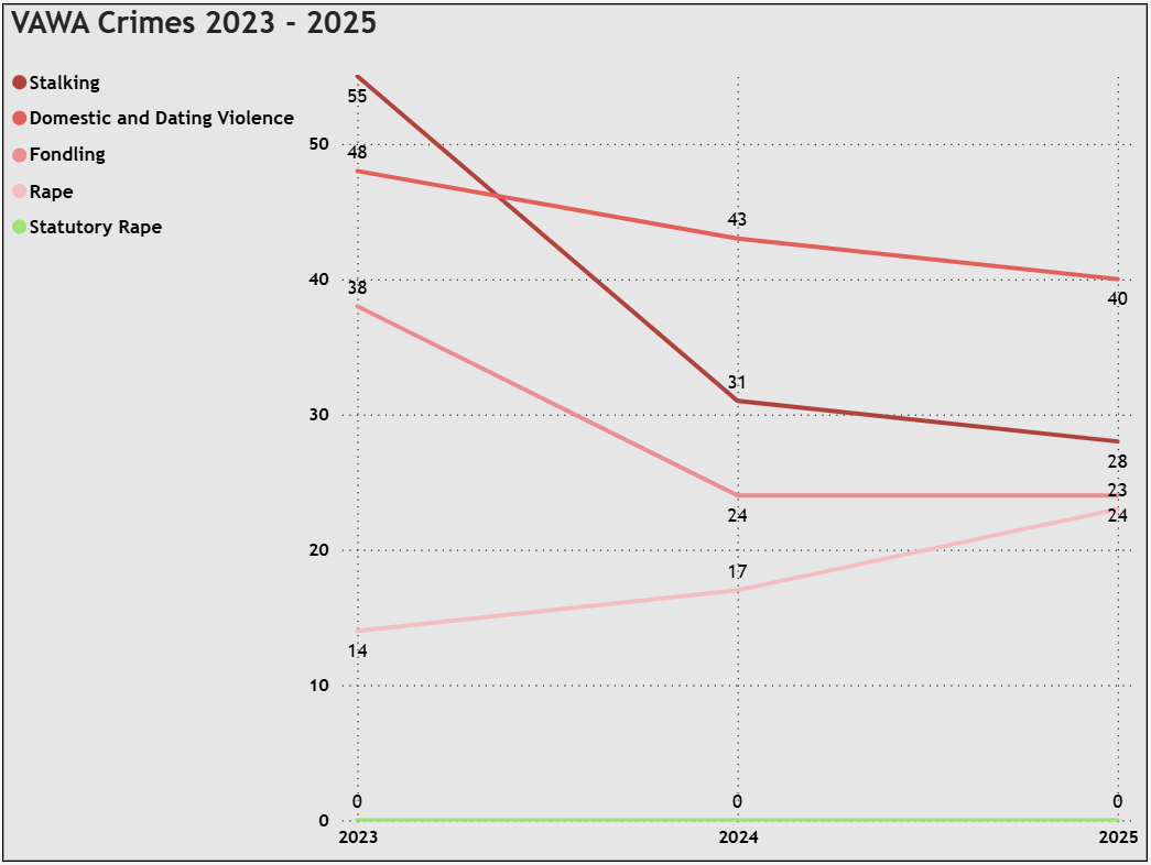 VAWA Crimes 2023 - 2025
